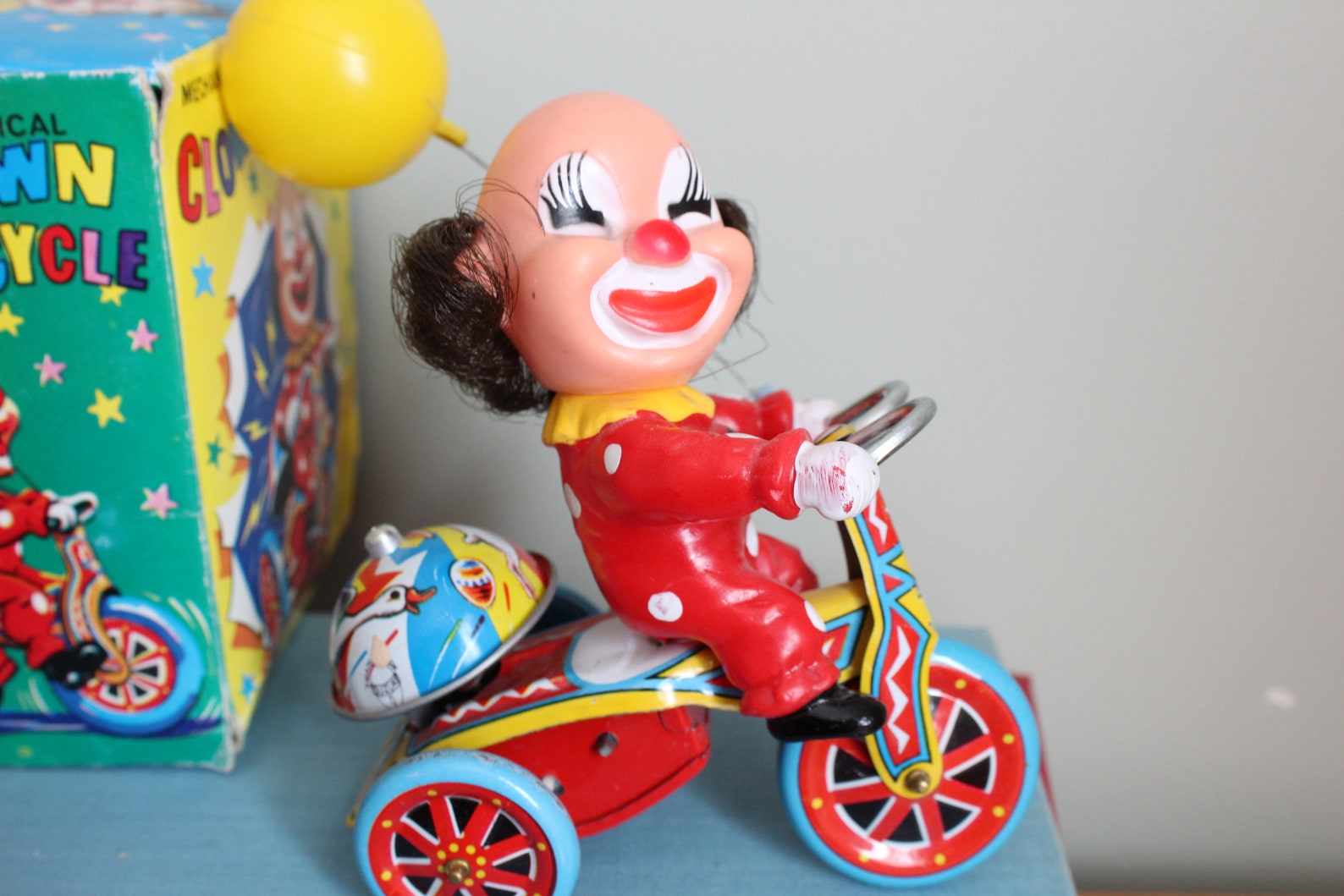 Mechanical Clown Tricycle 5.25 Inches to Top of Clown Head 6 Etsy