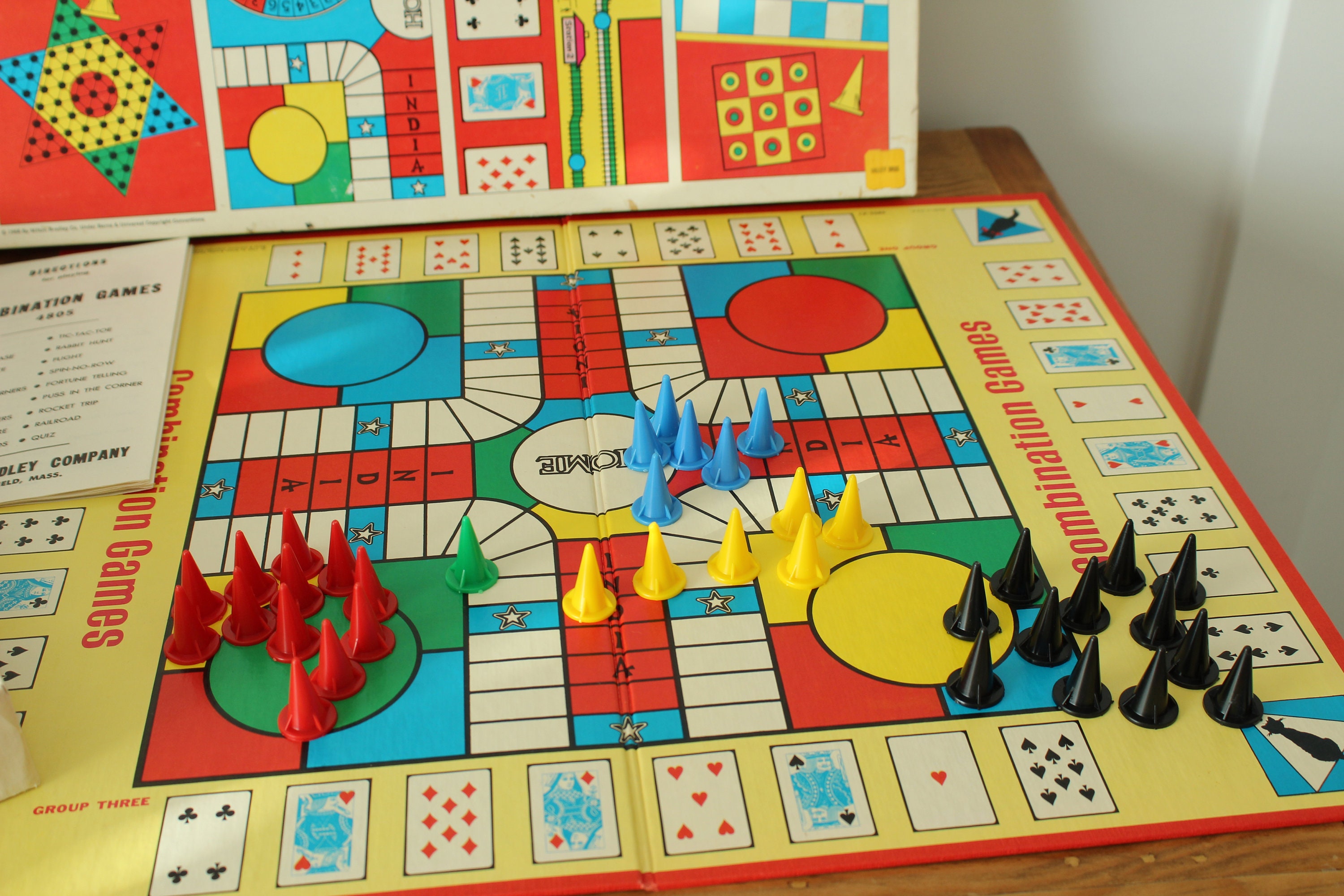 Milton Bradley Combination Games Board Game 1968 18 Games Etsy Hong Kong