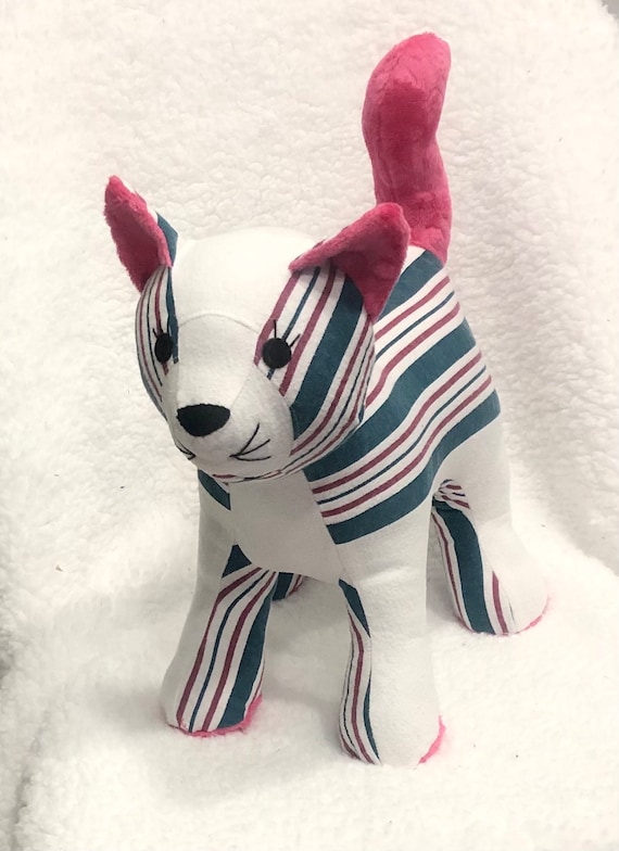 Custom Keepsake Cat: Memory Animal Sewn from Loved One's Clothing or baby blanket