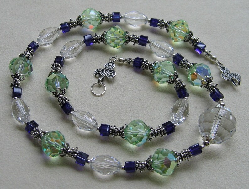 Sensational Swarovski Beaded Necklace / Free Shipping Etsy