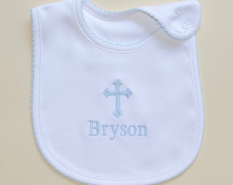 personalized baptism bib