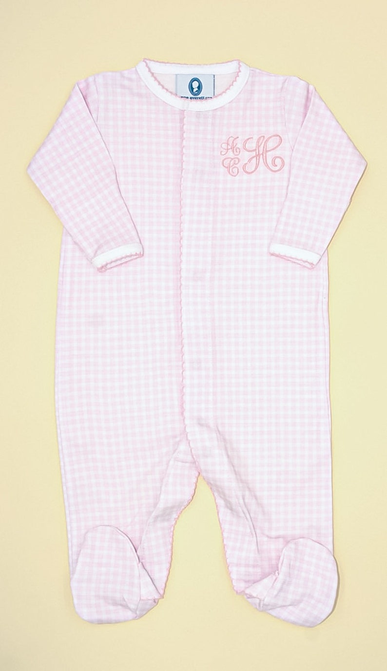 Sailboat Pima Footies for Girl
