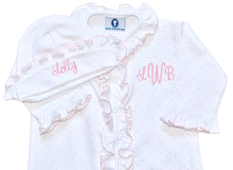 Proper Peony Layette - Pima Converter Gown - Pink main image 0