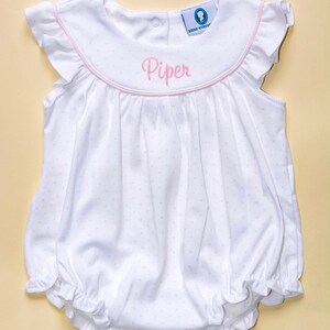 Baby Loren Girls Nativity Hand Embroidered Pima Bubble - Pink main image 0
