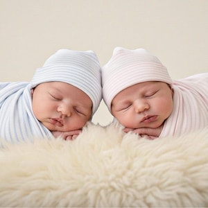 Pima Cotton Striped Hats- Pima cotton Baby- Personalized hats- hat with a design-Coming Home-Baby Naming