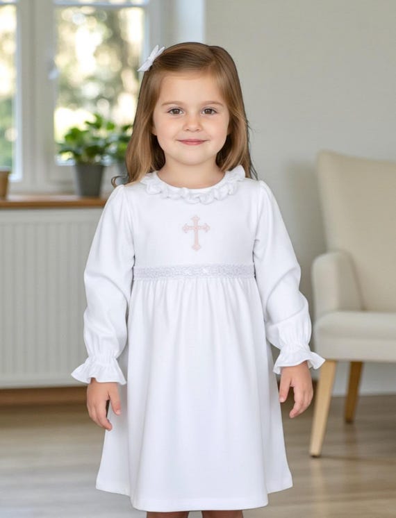 White Baptism Dresses, First Communion Dress-Family Portrait Dress, Pima Cotton Tea Dresses, Sister Dresses,Spring Portraits,Party Dress White Baptism Dresses, First Communion Dress-Family Portrait Dress, Pima Cotton Tea Dresses, Sister Dresses,Spring Portraits,Party Dress
