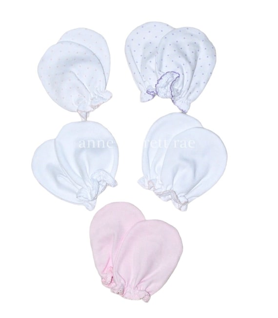 newborn baby hand mittens