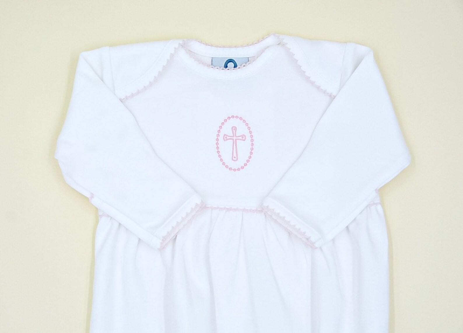 Boys Pima Gown with Cross