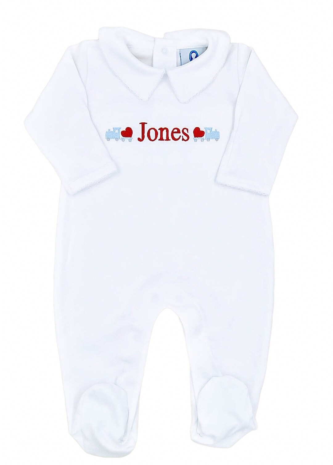 Baby Boy Coming Home Outfit, Newborn Baby Boy Clothes,pima Cotton Babyvalentine Footed Sleeper