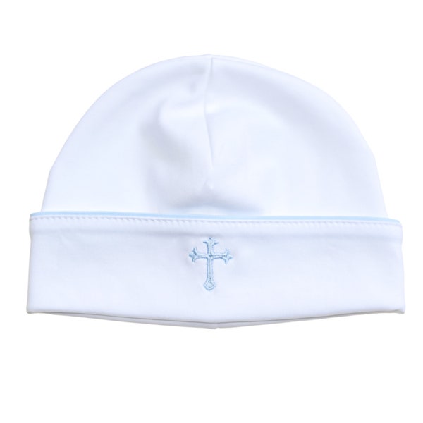 Pima Cotton Baptism Hat-8 Colors Available-Baby Baptism-Baby Dedication-Baby Christening-Pima Cotton Baby- Baby Blessing hat