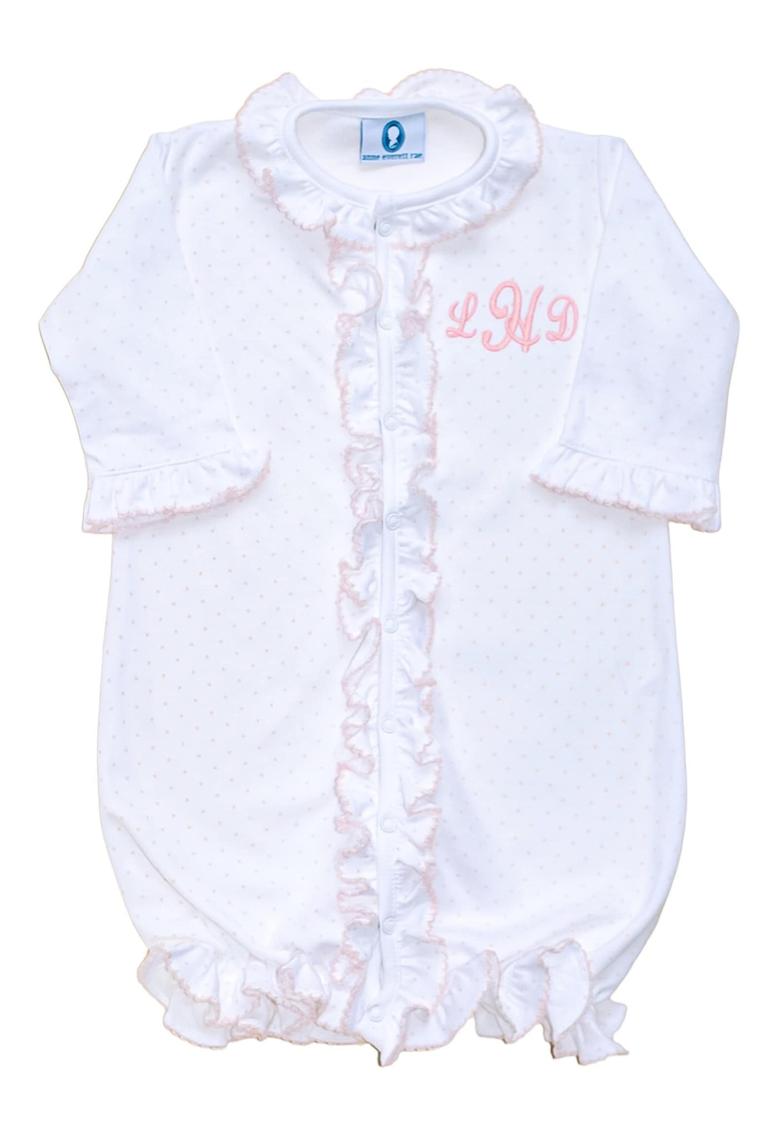 Baby Loren Pink Dots Pima Converter Pink Trim PDC-511 5103 main image 1