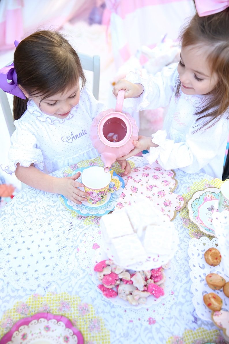 Lavender Dot Pima Cotton Tea Party Dresses, Sister Dresses, Monogrammed ...