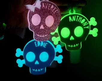 ハロウィーンの暗闇で光るタグ