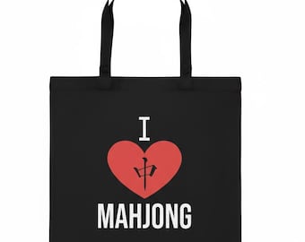 I Love Mahjong Tote Bag