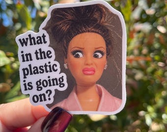 Funny Doll Sticker - Sassy Vintage Doll Sticker- Funny Laptop Sticker