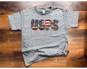 USPS cute flag design tshirt