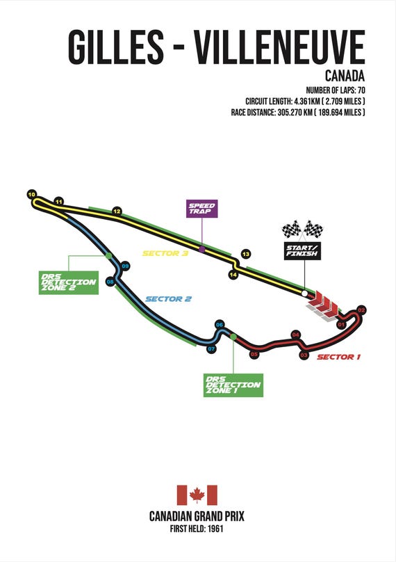 Circuit Gilles Villeneuve Canada Canadian Grand Prix City