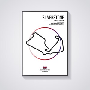 Silverstone - Great Britain - UK - British Grand Prix - F1 - Formula 1 - Circuit - Track - Wall Art - Poster - Print