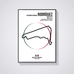 Autódromo Hermanos Rodríguez - Mexico City - Mexico City Grand Prix - F1 - Formula 1 - Circuit - Track - Wall Art - Poster - Print
