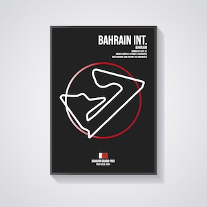 Bahrain International Circuit - Bahrain - Bahrain Grand Prix - City Circuit - F1 - Formula 1 - Circuit - Track - Wall Art - Poster - Print