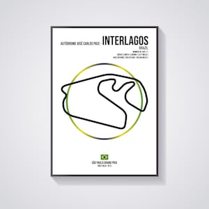 Interlagos - Autódromo José Carlos Pace - Brazil - São Paulo Grand Prix - F1 - Formula 1 - Circuit - Track - Wall Art - Poster - Print