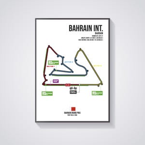 Bahrain International Circuit - Bahrain - Bahrain Grand Prix - City Circuit - F1 - Formula 1 - Circuit - Track - Wall Art - Poster - Print