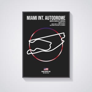 Miami International Autodrome - USA - Miami Grand Prix - F1 - Formula 1 - Circuit - Track - Wall Art - Poster - Print