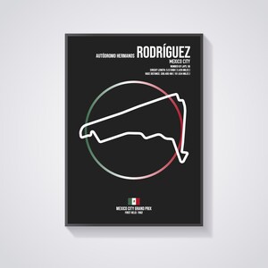 Autódromo Hermanos Rodríguez - Mexico City - Mexico City Grand Prix - F1 - Formula 1 - Circuit - Track - Wall Art - Poster - Print