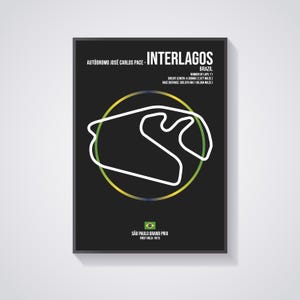 Interlagos - Autódromo José Carlos Pace - Brazil - São Paulo Grand Prix - F1 - Formula 1 - Circuit - Track - Wall Art - Poster - Print