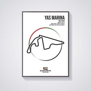 Abu Dhabi - Yas Marina Circuit - F1 - Formula 1 - Circuit - Track - Wall Art - Poster - Print