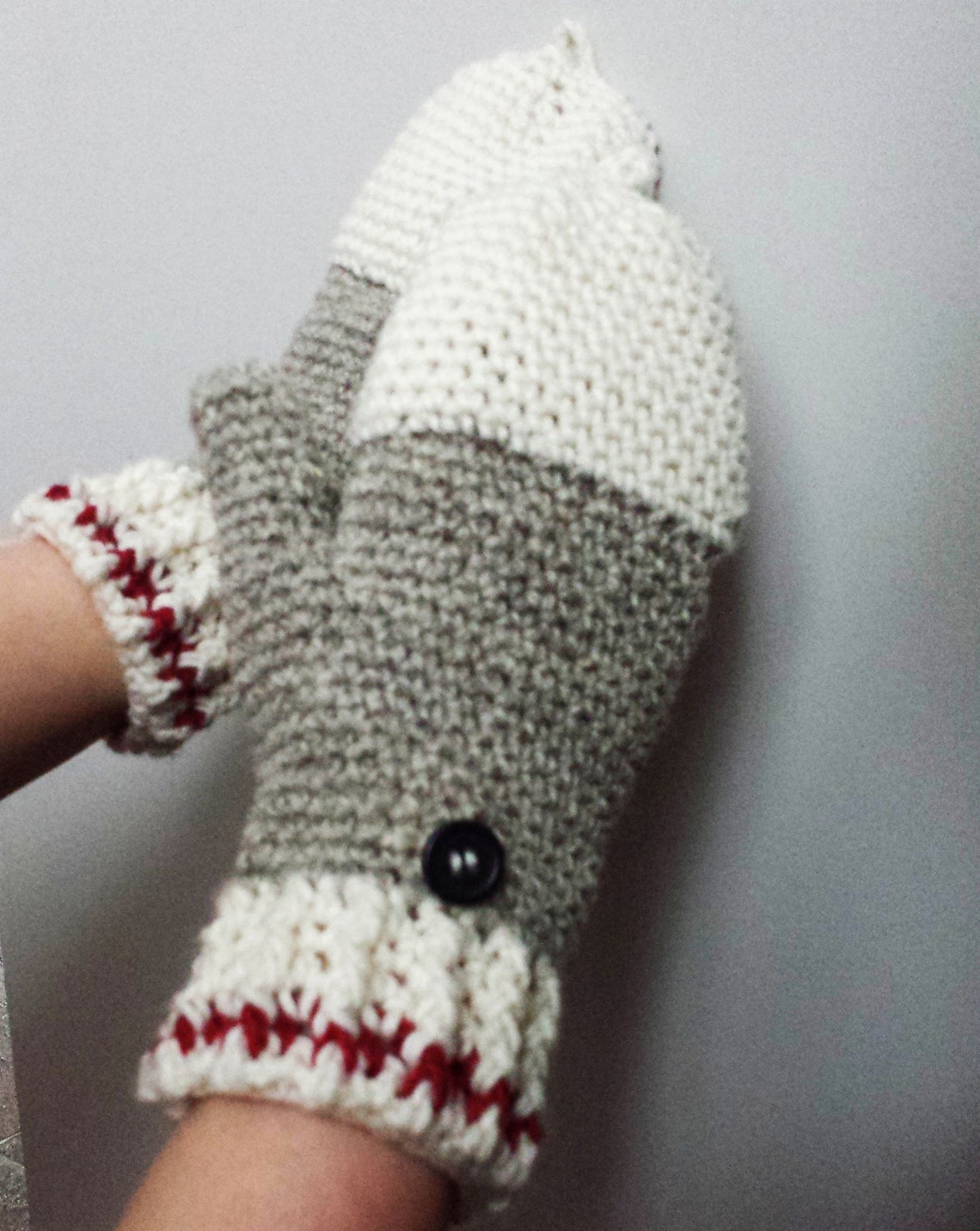 Work Sock Glittens Crochet Pattern Convertible Mittens Gloves ...