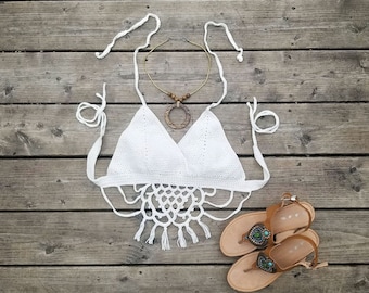 Summer Crochet Top Pattern: Venetian Boho Bralette (PDF Pattern)