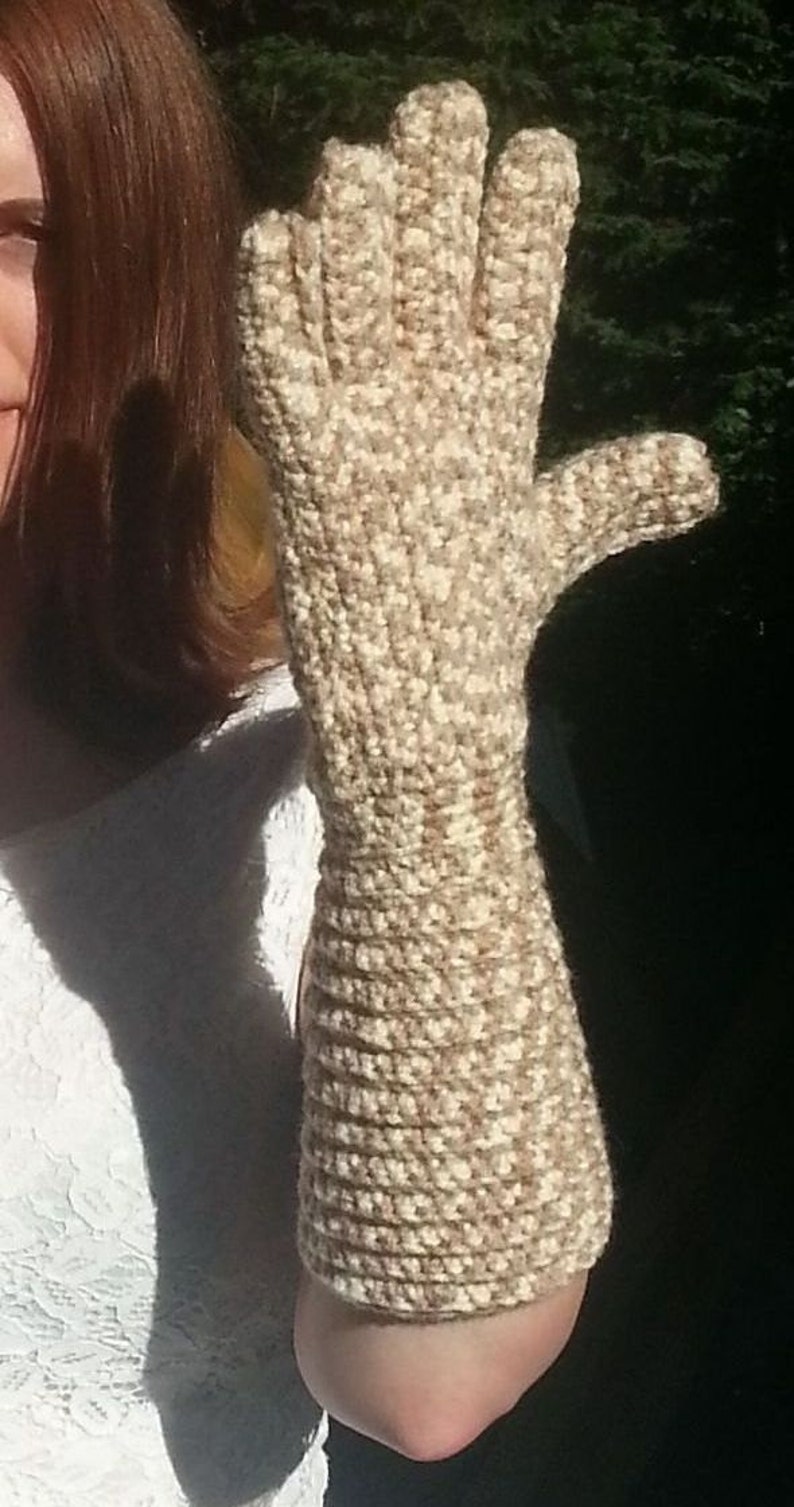 Constant Gauntlet Gloves Crochet Pattern One Piece Etsy