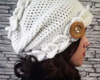 Sequin Stitch Crochet Slouch Hat Pattern, Adult & Youth (PDF Pattern)