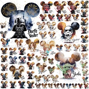 Starwars Png Mega Bundle | Star Wars Png Watercolor, Star Wars ALL Characters Mega Bundle PNG, Starwars Character Mega Png, StarWars Clipart
