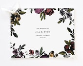 Flower Booklet Wedding Program, DIY Wedding Program, Flower Wedding Program, Wedding Program Booklet, Vintage Flower, Order of Service