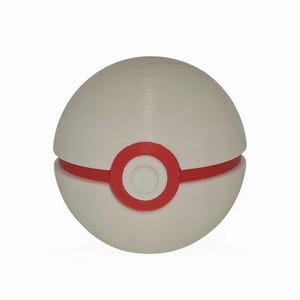 Premier Ball 3D Printed Pokeball Replica | Anime Collectibles & Gifts