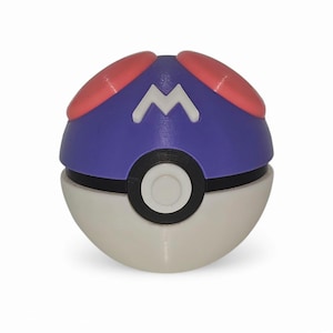 Master Ball 3D Printed Pokeball Replica | Anime Collectibles & Gifts