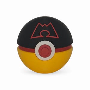 Team Magma Ball 3D Printed Pokeball Replica | Anime Collectibles & Gifts