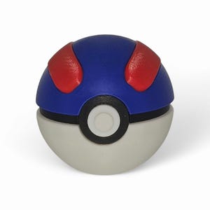 Great Ball 3D Printed Pokeball Replica | Anime Collectibles & Gifts