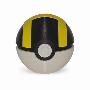 Ultra Ball 3D Printed Pokeball Replica | Anime Collectibles & Gifts