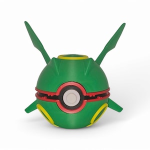 Rayquaza Poke Ball Replica - 3D Printed PokeBall | Anime Collectibles & Gifts