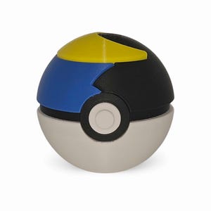 Moon Ball 3D Printed Pokeball Replica | Anime Collectibles & Gifts