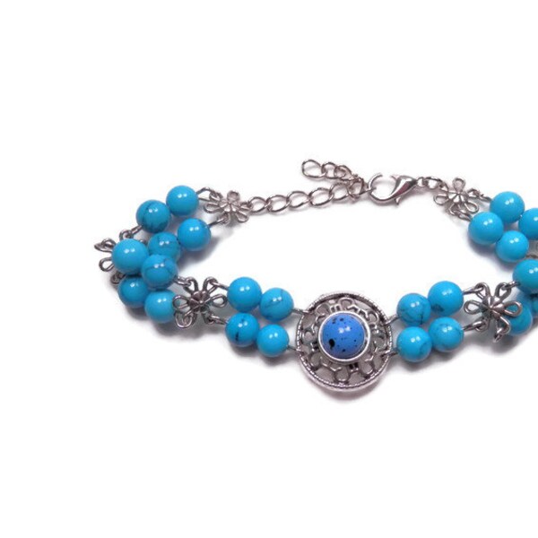 CLEARANCE - Turquoise Magnesite Bracelet