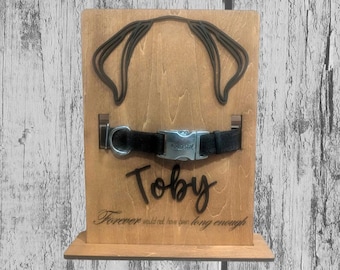 Personalized Dog Memorial Frame – Laser Engraved Wood Pet Remembrance Display
