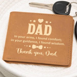 Billetera grabada para hombre / Billetera de cuero para hombre / Billetera personalizada como regalo / Regalo con escritura a mano para él / Billetera grabada / Regalo para novio