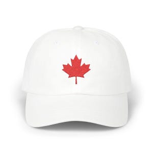 Canadian Maple Leaf Hat, Red Maple Leaf Hat, Canada Symbol Hat, National Pride Gift, Minimalist Leaf Hat, Canada Gift  Classic Dad Cap