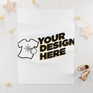 Custom Soft Fleece Baby Blanket, Personalized Baby Blanket for Nursery Decor, Baby Shower Gift, Gender Neutral Blanket, Newborn Essentials .