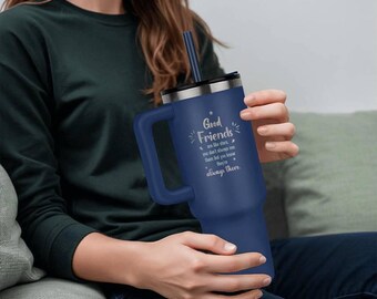 Personalized 40oz Tumbler, Laser Engraved Stainless Steel Travel Mug