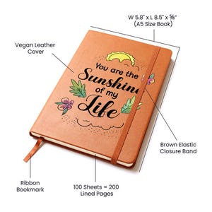 Personalized Journal Retirement Gift for Her – Custom Leather Notebook for Coworker, Friend & Teacher Happy Retirement